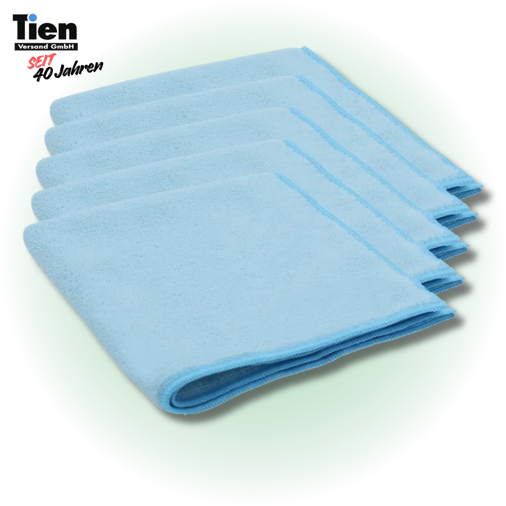Mikrofasertücher recycelt Soft blau 5er Set
